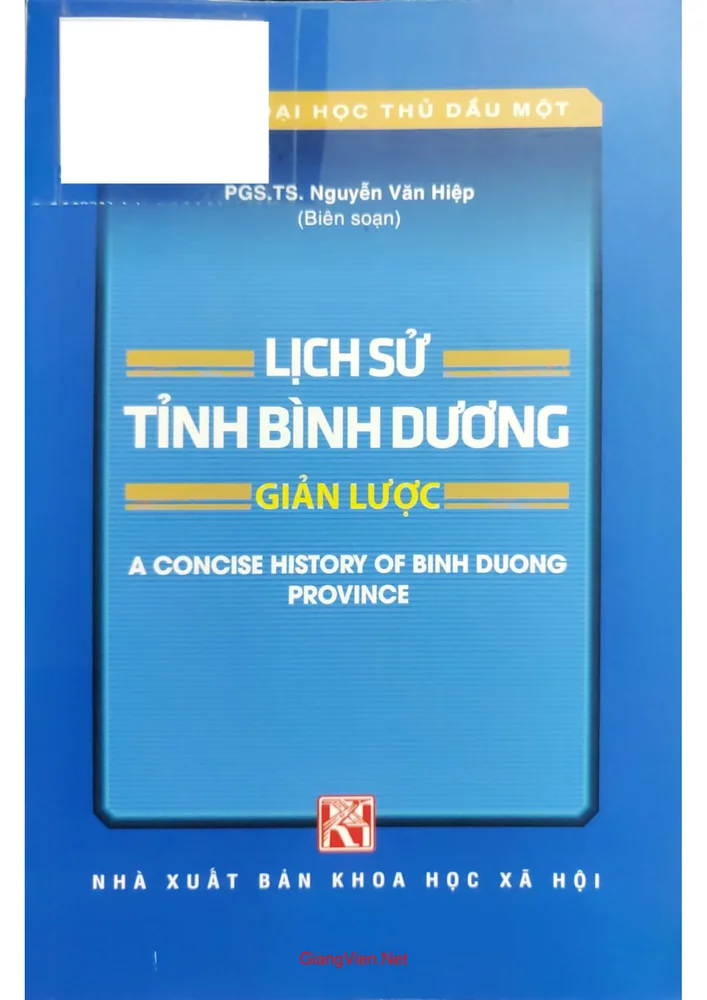 Ảnh bìa của Lịch sử tỉnh Bình Dương giản lược