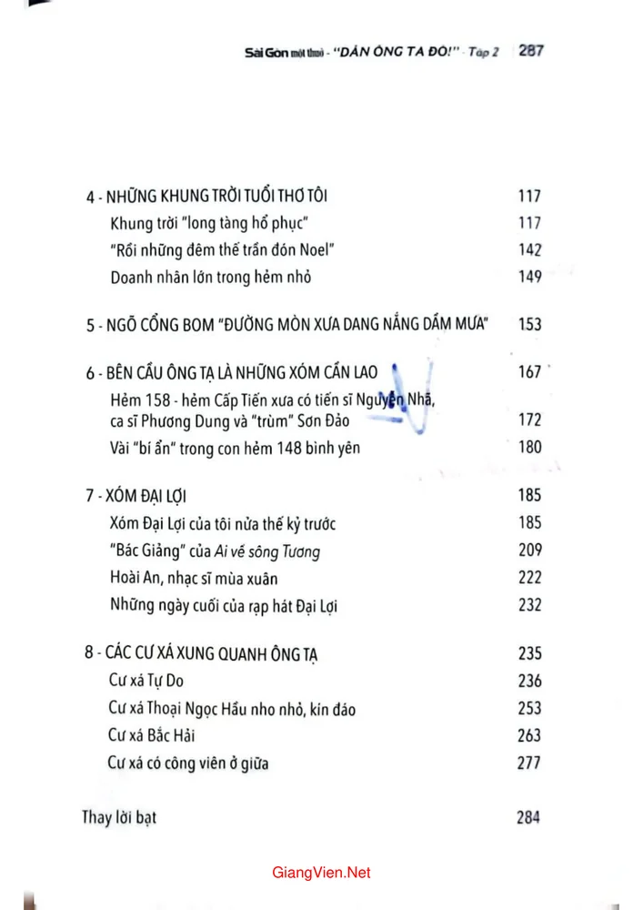 Trang 2 - Ảnh minh họa nội dung sách Sài Gòn một thủa, Dân ông Tạ đó, tập 2