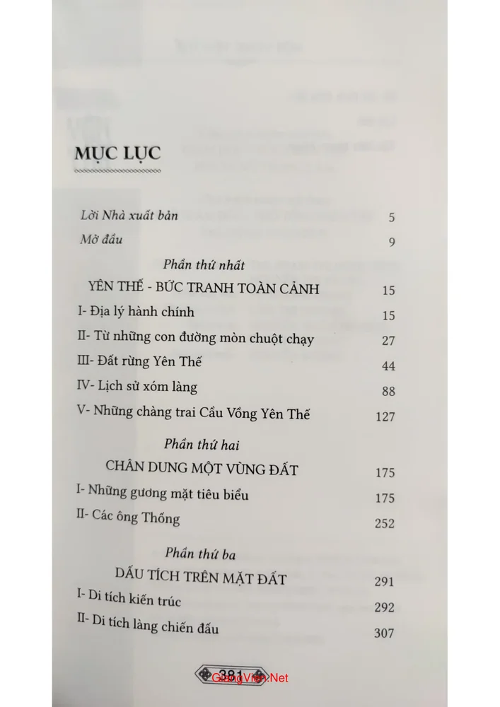 Trang bìa chính thức sách Một vùng Yên Thế