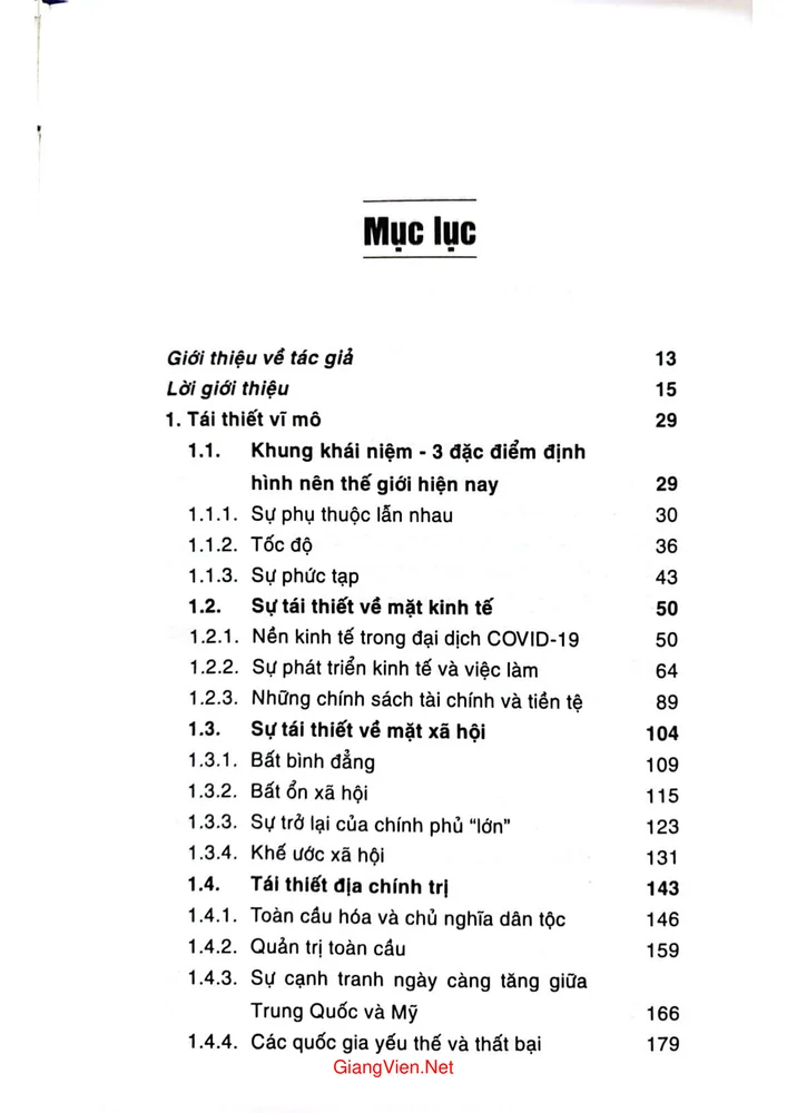 Trang bìa chính thức sách Covid 19 cuộc đại tái thiết