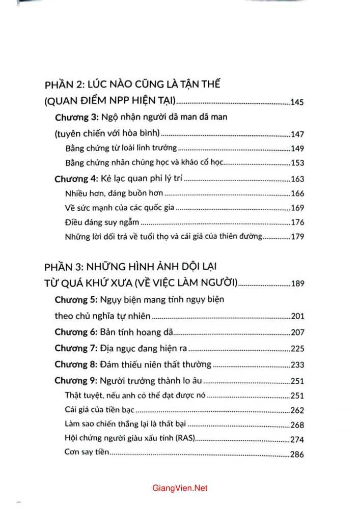 Mục lục chi tiết trang 1 sách Chết bởi văn minh, cái giá của tiến bộ
