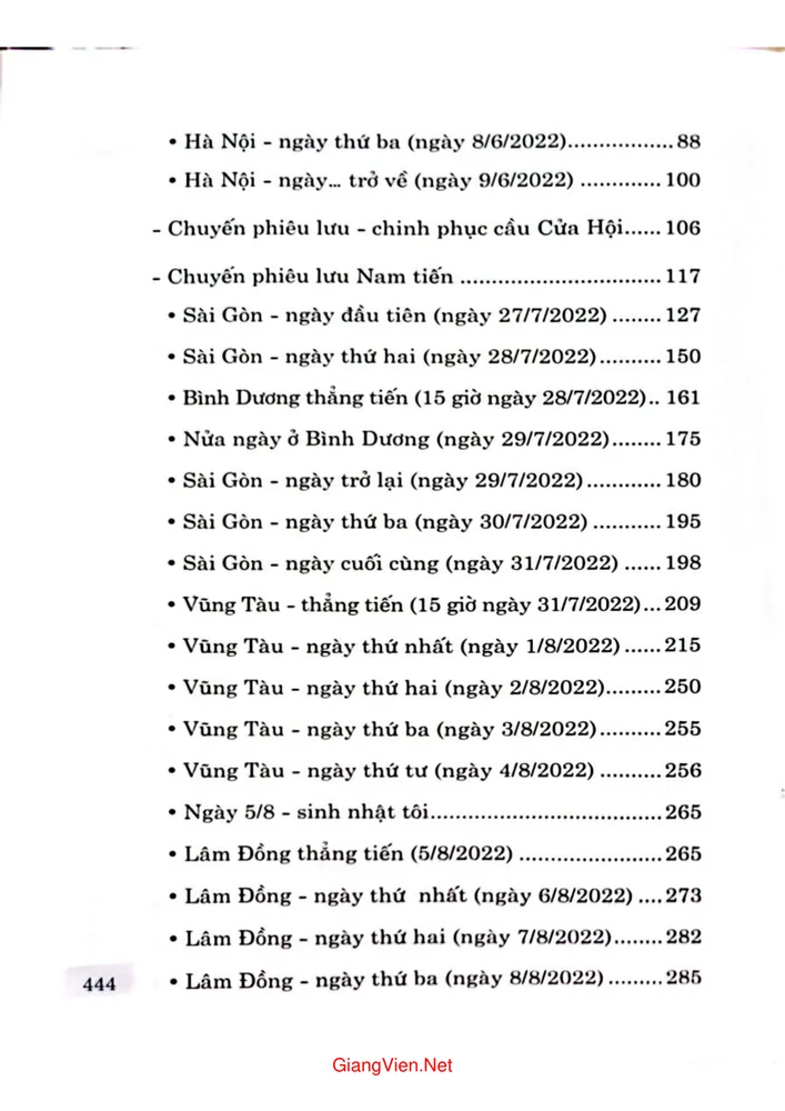Mục lục chi tiết trang 1 sách Chàng Rồng phiêu lưu ký