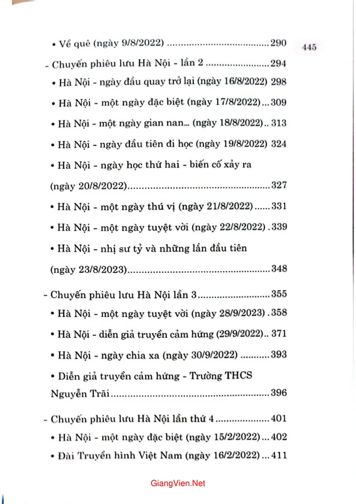 Mục lục chi tiết trang 2 sách Chàng Rồng phiêu lưu ký