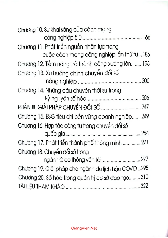 Mục lục chi tiết trang 1 sách Chuyển đổi số từ tư duy đến thực tiễn