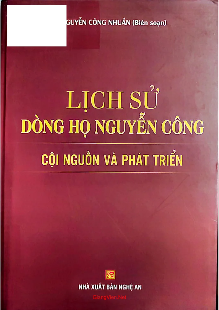 Ảnh bìa của Lịch sử dòng họ Nguyễn Công - Cội nguồn và phát triển