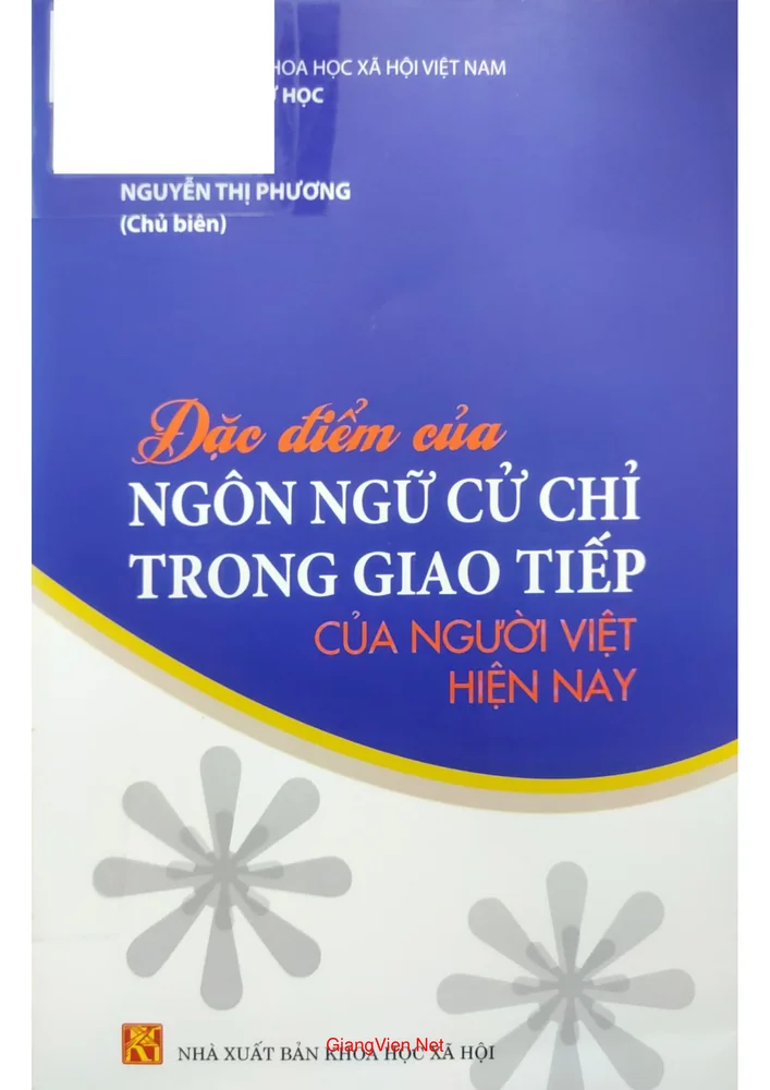 Ảnh bìa của Đặc điểm ngôn ngữ cử chỉ trong giao tiếp của người Việt hiện nay