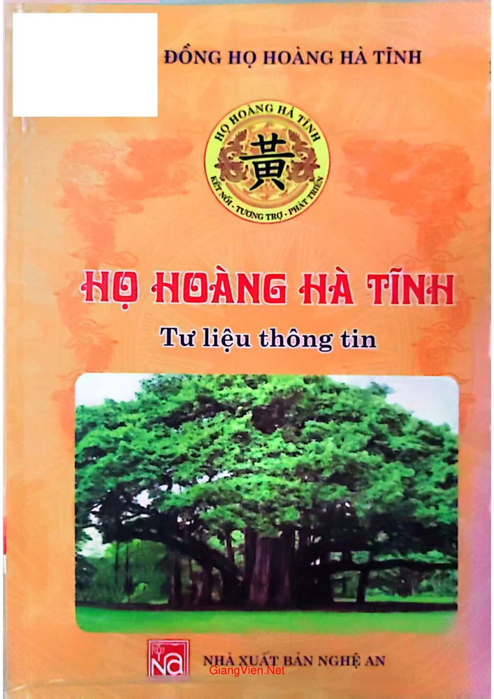 Ảnh bìa của Họ Hoàng Hà Tĩnh - Tư liệu thông tin