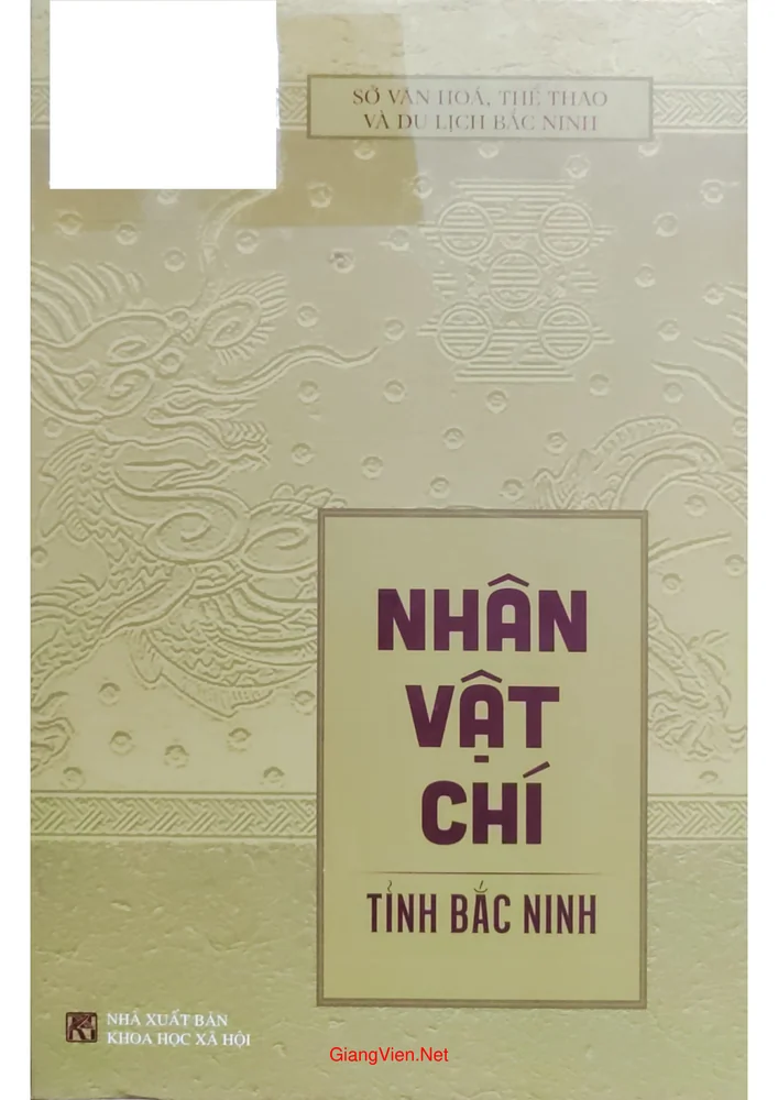 Ảnh bìa của Nhân vật chí tỉnh Bắc Ninh
