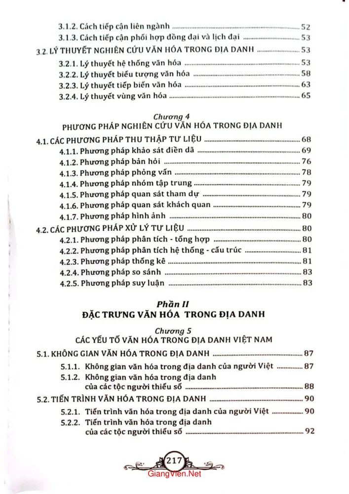 Mục lục chi tiết trang 1 sách Nguồn gốc và ý nghĩa văn hóa của các địa danh Việt Nam