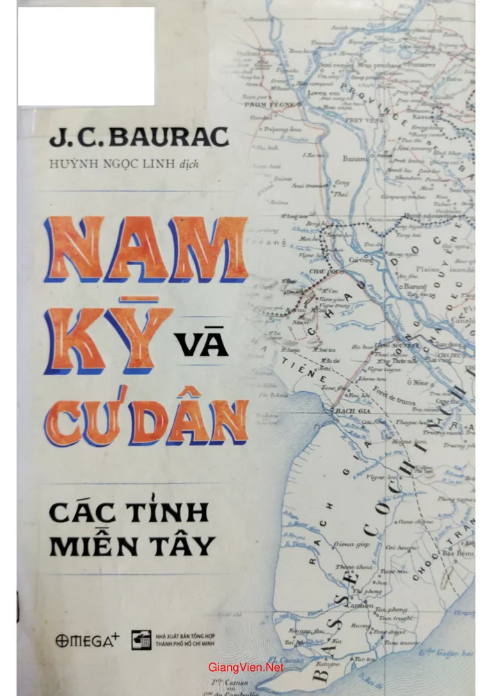 Ảnh bìa của Nam kỳ và cư dân các tỉnh miền Tây