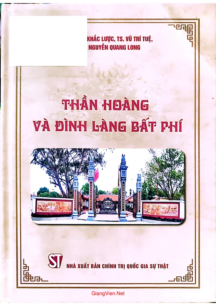 Ảnh bìa của Thần hoàng và đình làng Bất Phí