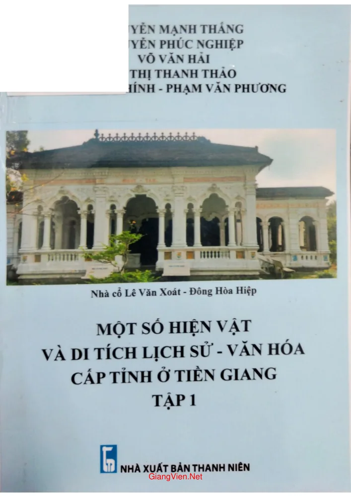 Ảnh bìa của Một số hiện vật và di tích lịch sử văn hóa cấp tỉnh ở Tiền Giang tập 1