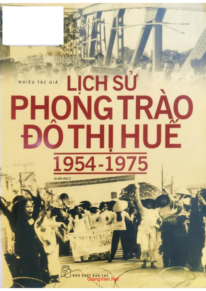 Ảnh bìa của Lịch sử phong trào đô thị Huế