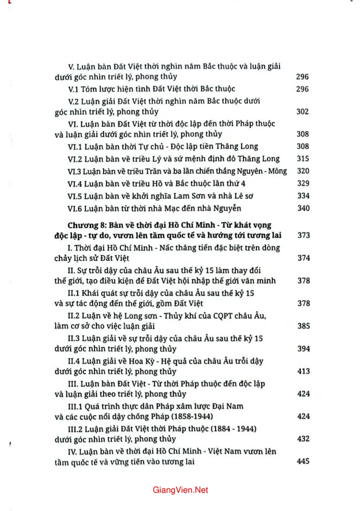 Mục lục chi tiết trang 4 sách Thắng địa Thăng Long - Địa linh đất Việt