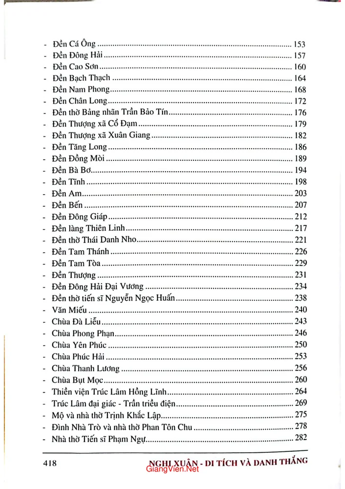Trang 2 - Ảnh minh họa nội dung sách Nghi Xuân di tích và danh thắng