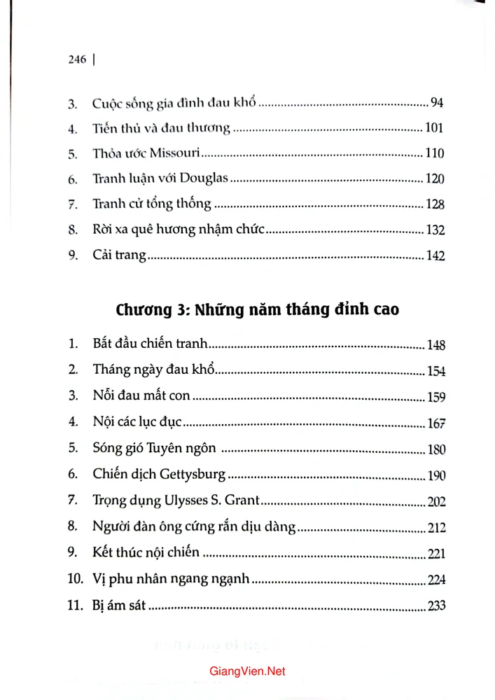 Mục lục chi tiết trang 1 sách Abraham Lincoln những điều bí ẩn