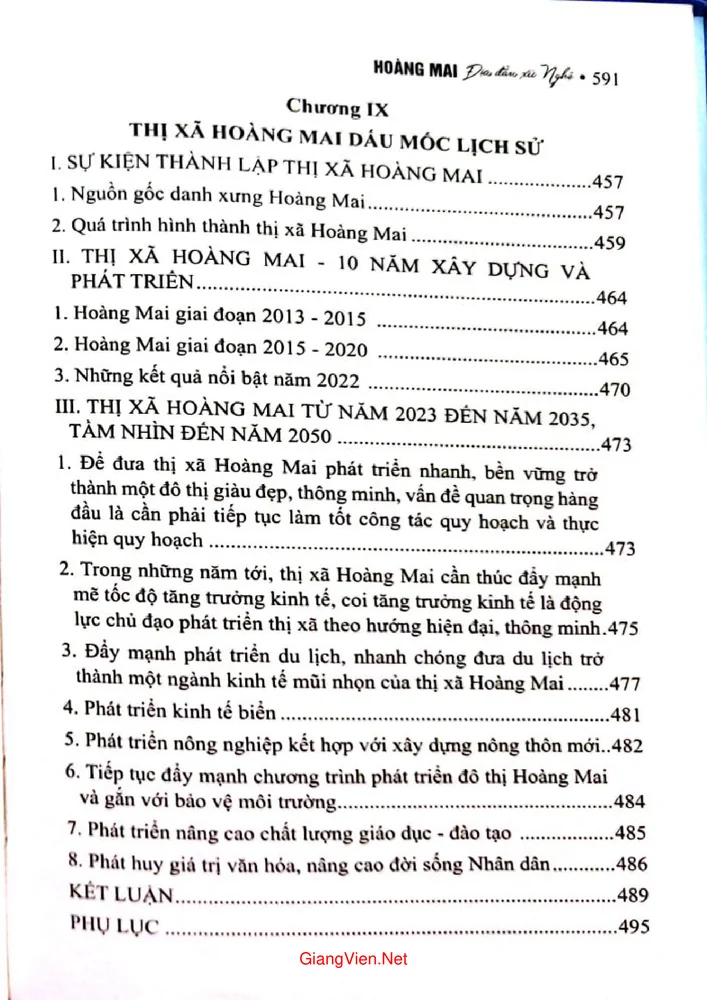 Trang 5 - Ảnh minh họa nội dung sách Hoàng Mai - Địa đầu xứ Nghệ