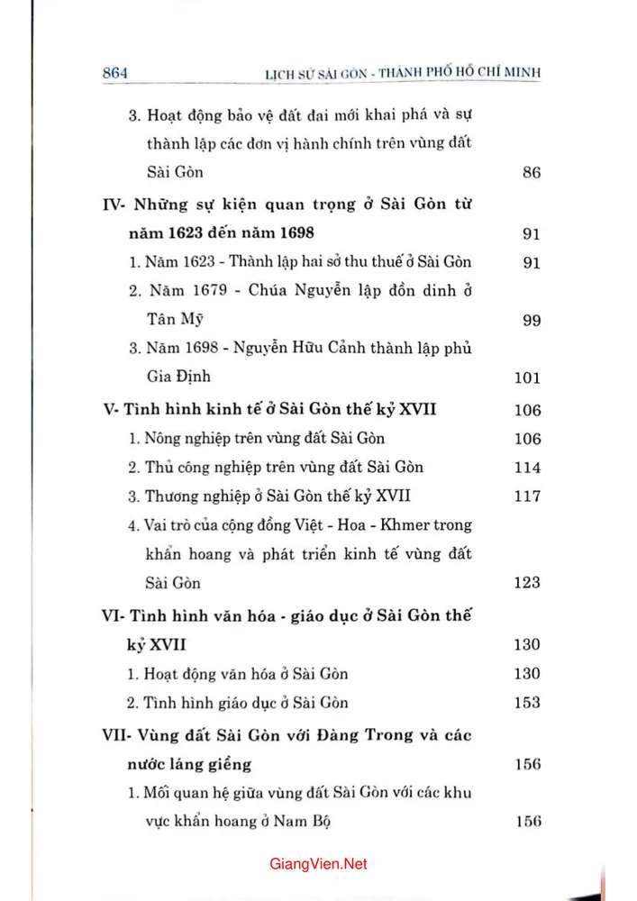 Trang 2 - Ảnh minh họa nội dung sách Lịch sử Sài Gòn thành phố Hồ Chí Minh, tập 2,  Sài Gòn Gia Định từ đầu thế kỷ XVII đến giữa thế kỷ XIX