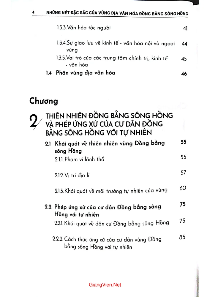 Trang 2 - Ảnh minh họa nội dung sách Những nét đặc sắc của vùng đồng bằng Sông Hồng