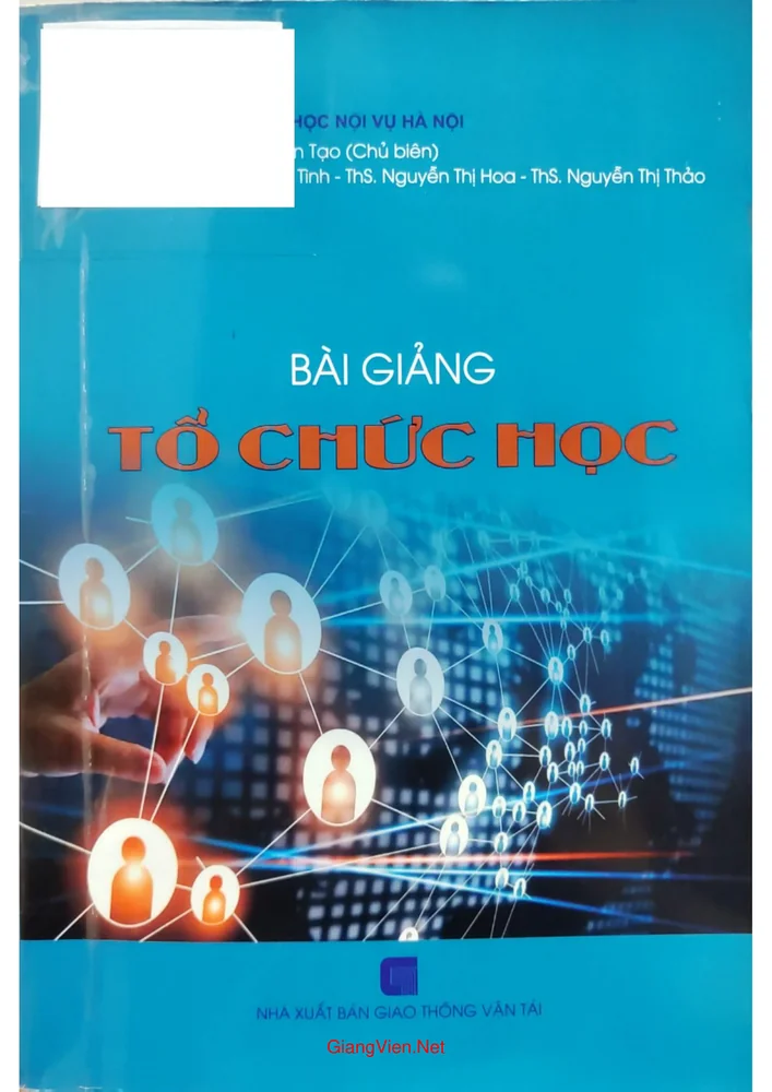 Ảnh bìa của Bài giảng tổ chức học