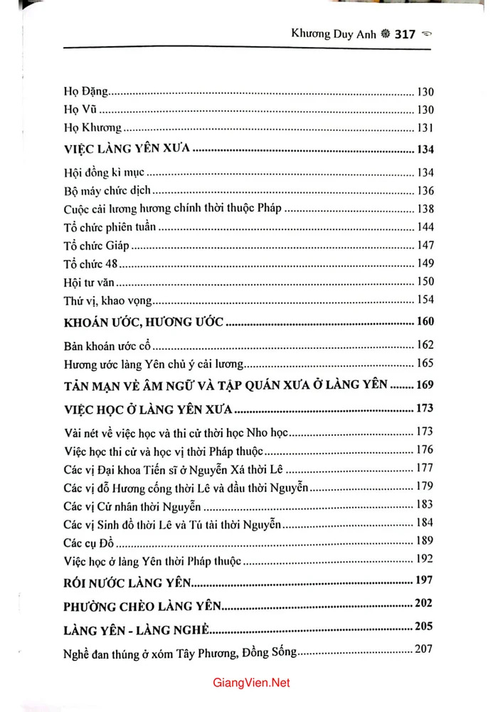 Trang 3 - Ảnh minh họa nội dung sách Làng Yên tản mạn làng xưa chuyện cũ