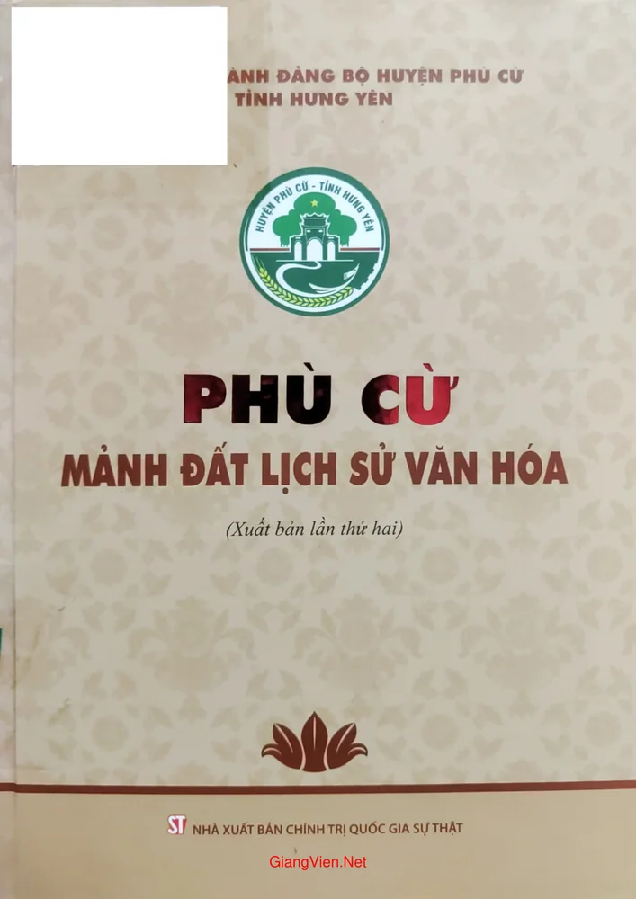Ảnh bìa của Phù Cừ mảnh đất lịch sử văn hóa