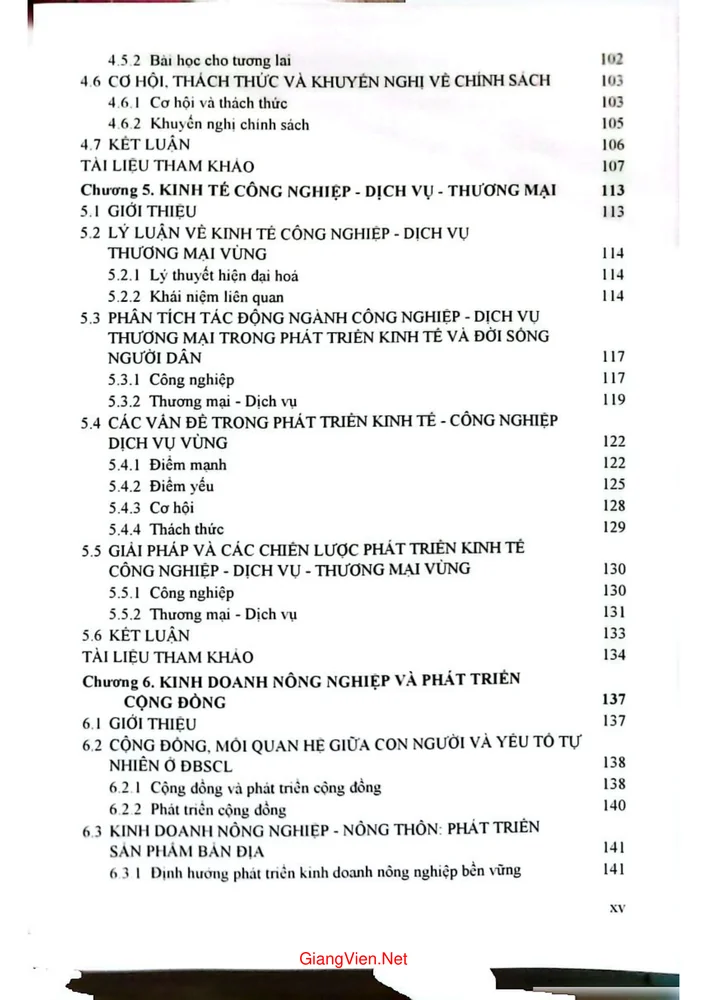 Mục lục chi tiết trang 2 sách Đặc trưng và đổi mới kinh tế, xã hội, văn hóa của đồng bằng sông Cửu Long trong bối cảnh mới