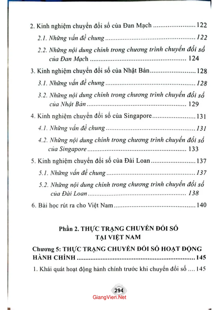 Mục lục chi tiết trang 2 sách Chuyển đổi số tại Việt Nam tái định hình nền kinh tế để phát triển bền vững