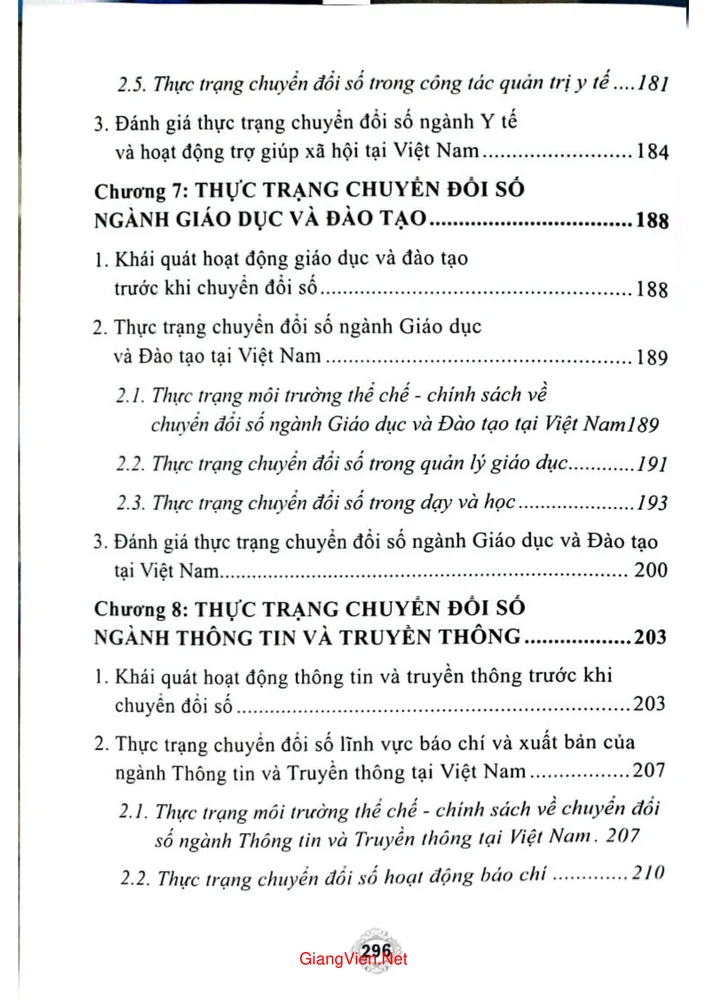 Mục lục chi tiết trang 4 sách Chuyển đổi số tại Việt Nam tái định hình nền kinh tế để phát triển bền vững