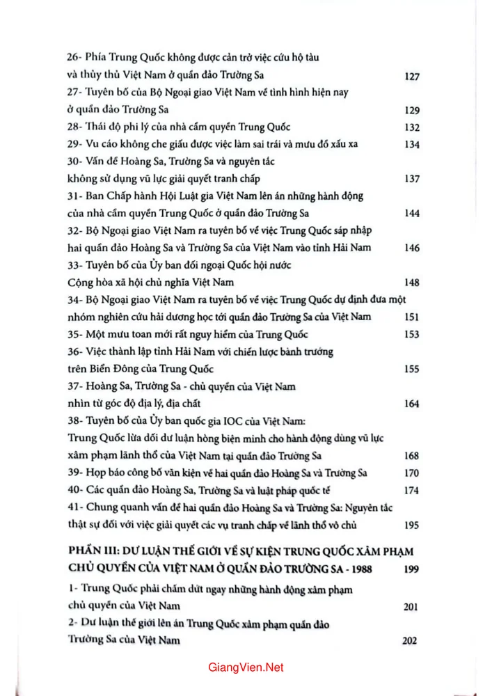 Trang 3 - Ảnh minh họa nội dung sách Trường Sa 1988 hồ sơ một sự kiện cụ thể