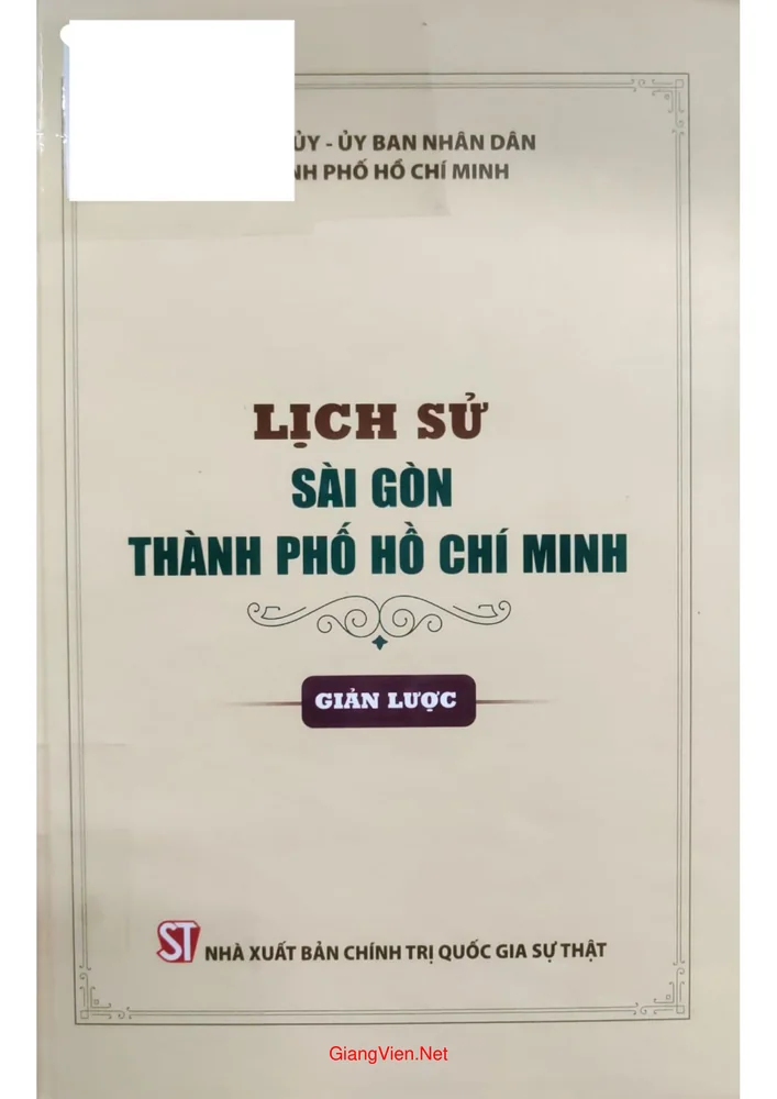 Ảnh bìa của Lịch sử Sài Gòn thành phố Hồ Chí Minh