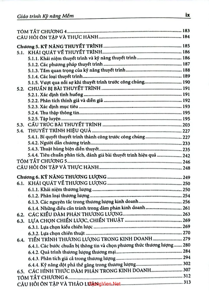 Trang 3 - Ảnh minh họa nội dung sách Giáo trình kỹ năng mềm