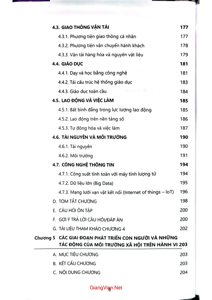 Trang 4 - Ảnh minh họa nội dung sách Hành vi con người và môi trường xã hội