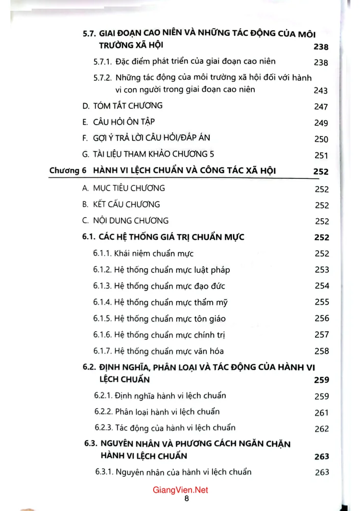 Trang 6 - Ảnh minh họa nội dung sách Hành vi con người và môi trường xã hội