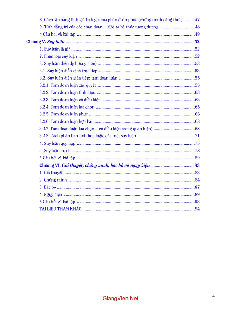 Trang 2 - Ảnh minh họa nội dung sách Logic học nhập môn