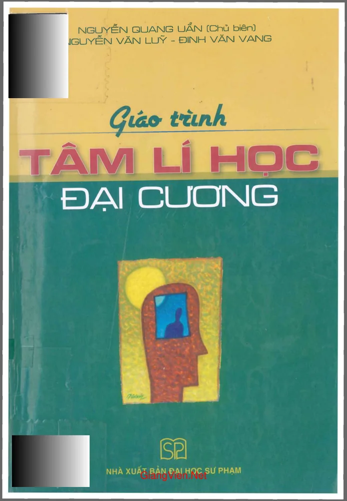 Ảnh bìa của Giáo trình Tâm lý học đại cương (tác giả Nguyễn Quang Uẩn in lần thứ 20)
