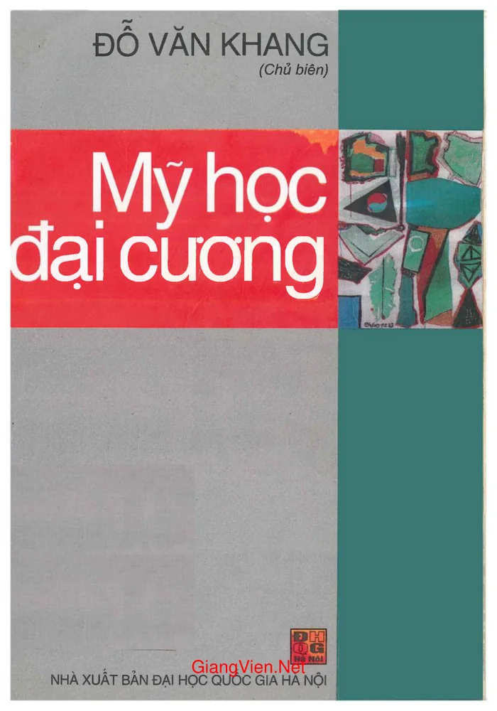 Ảnh bìa của Mỹ học đại cương (tác giả Đỗ Văn Khang)