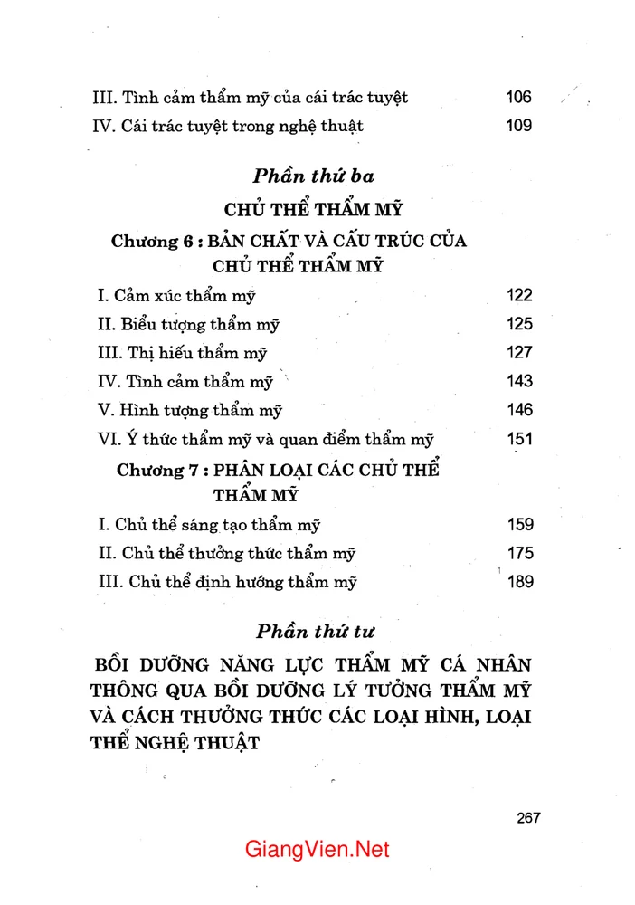Trang 3 - Ảnh minh họa nội dung sách Mỹ học đại cương (tác giả Đỗ Văn Khang)