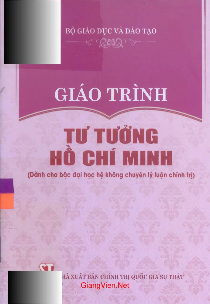Ảnh bìa của Giáo trình Tư tưởng Hồ Chí Minh - không chuyên