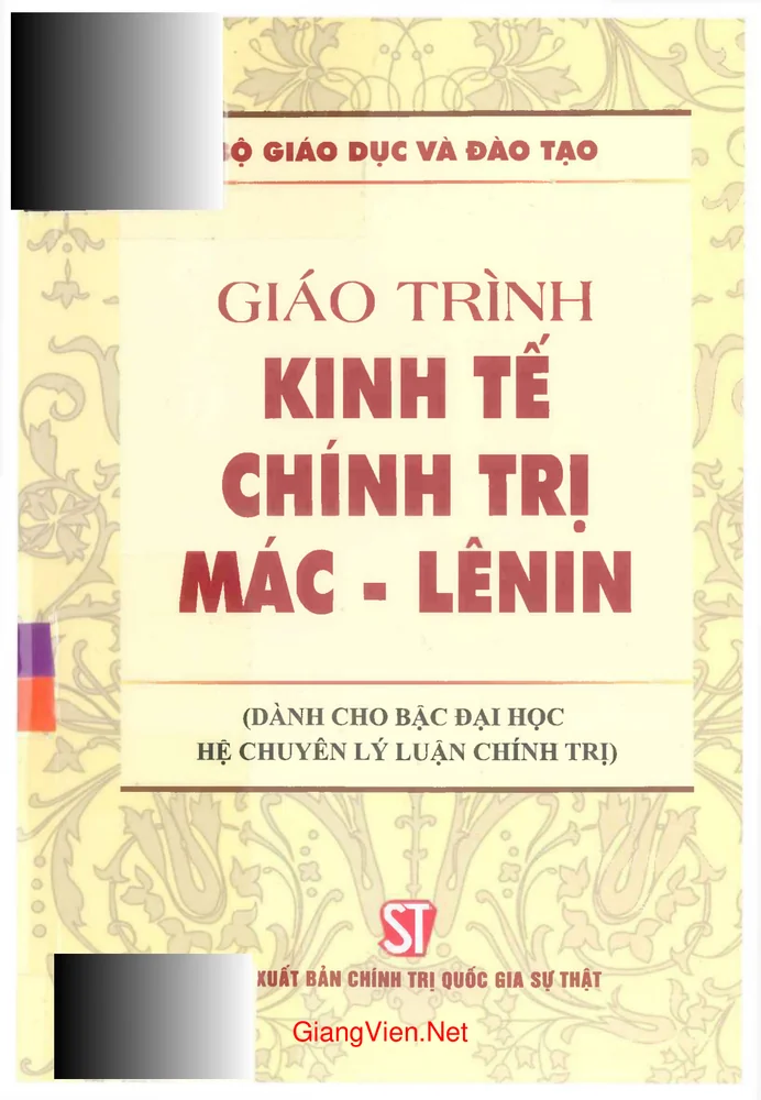 Ảnh bìa của Giáo trình Kinh tế chính trị Mác - LêNin - chuyên
