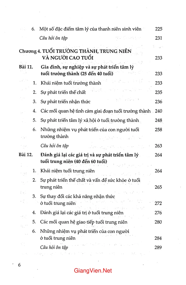 Trang 4 - Ảnh minh họa nội dung sách Giáo trình Tâm lý học phát triển