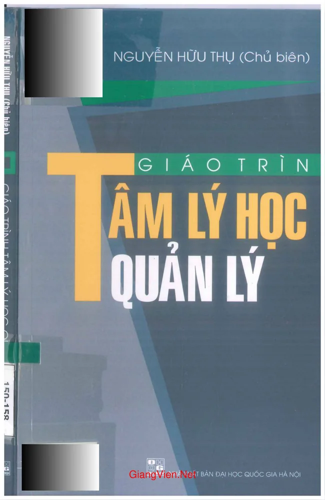 Ảnh bìa của Giáo trình tâm lý học quản lý (tác giả Nguyễn Hữu Thụ)