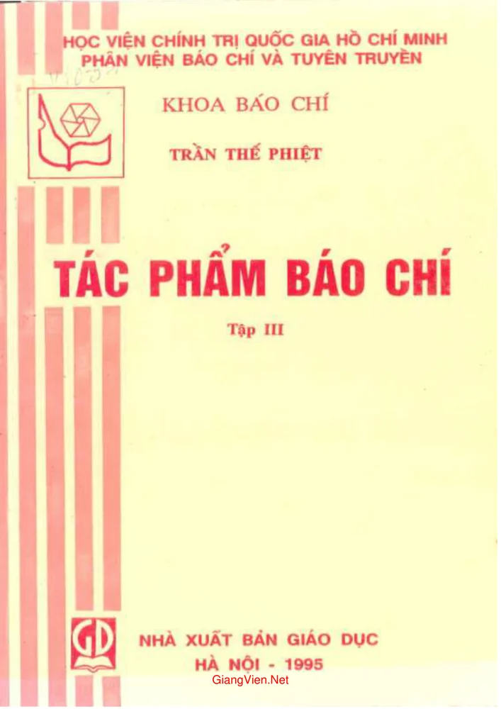 Ảnh bìa của Tác phẩm báo chí (tập 3)