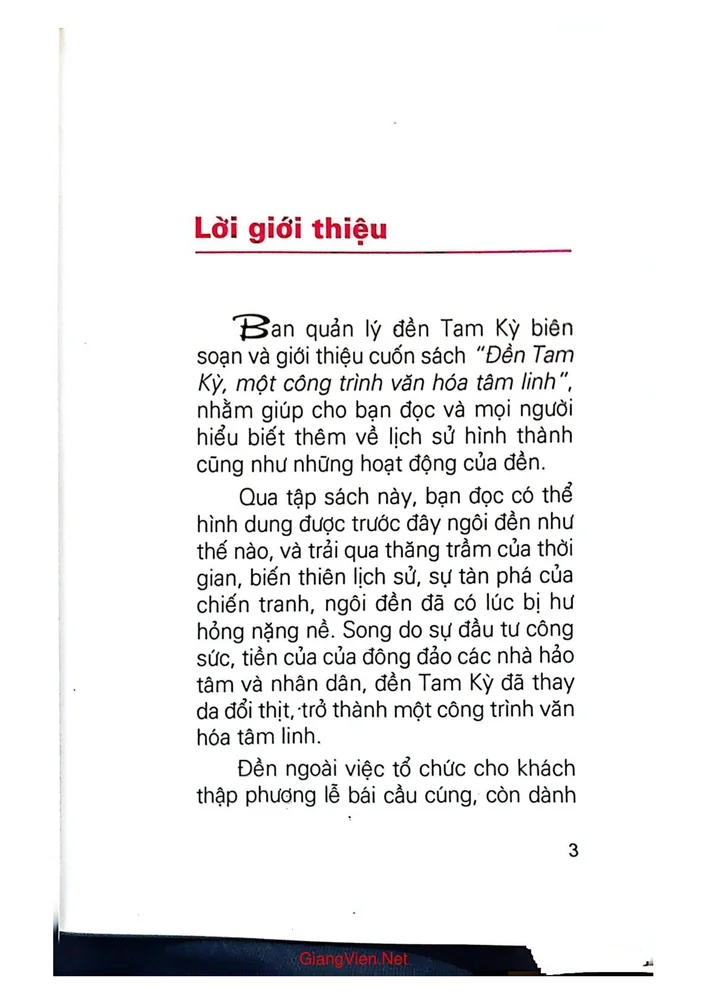 Trang bìa chính thức sách Đền Tam Kỳ một công trình văn hóa tâm linh
