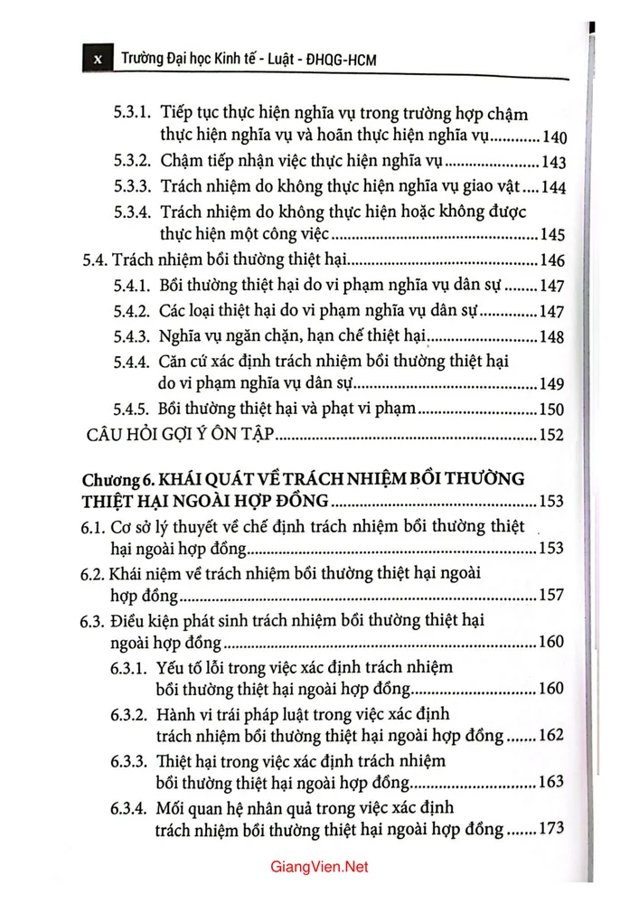 Trang 4 - Ảnh minh họa nội dung sách Giáo trình pháp luật về dân sự và nghĩa vụ dân sự