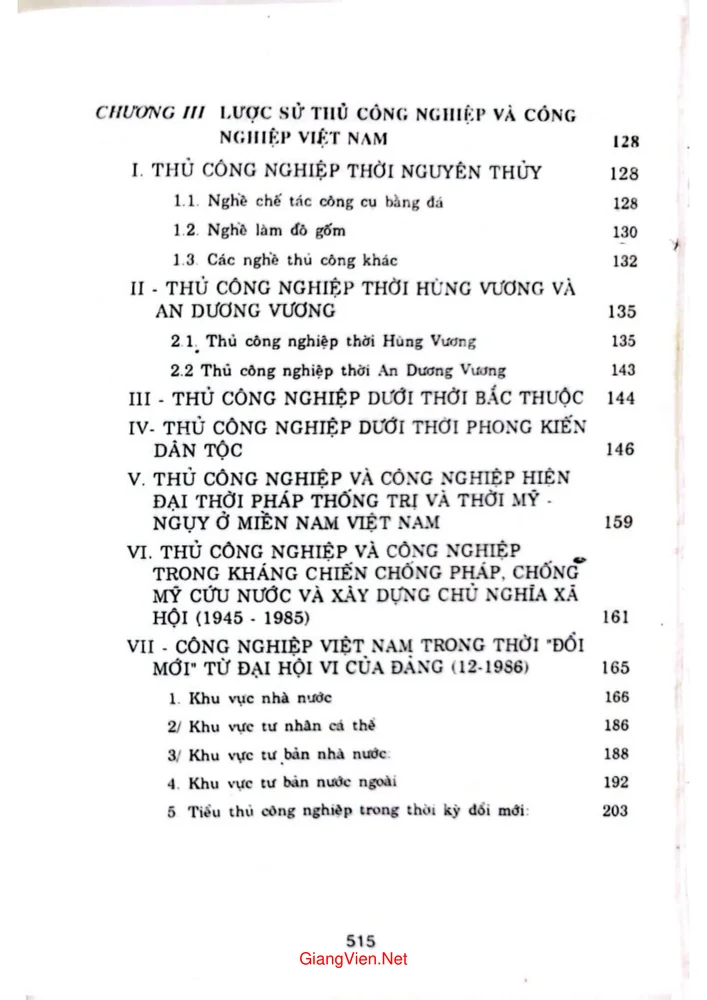 Mục lục chi tiết trang 2 sách Một số vấn đề về lịch sử kinh tế Việt Nam