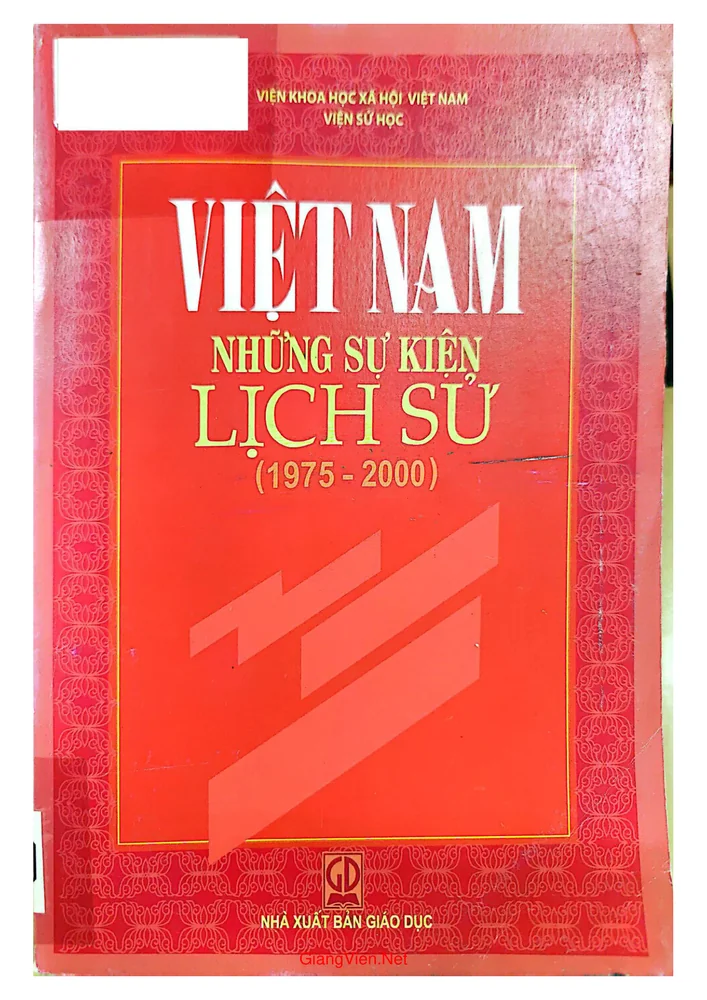 Ảnh bìa của Việt Nam những sự kiện lịch sử (1975 - 2000)
