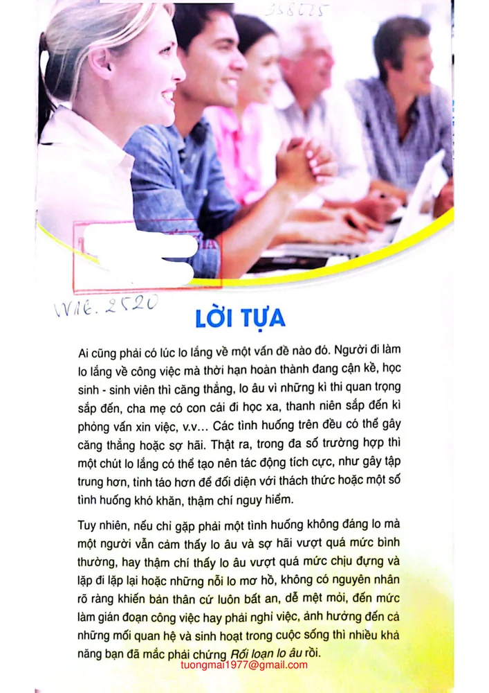 Trang 1 - Ảnh minh họa nội dung sách Lo âu và trầm cảm những điều cần biết