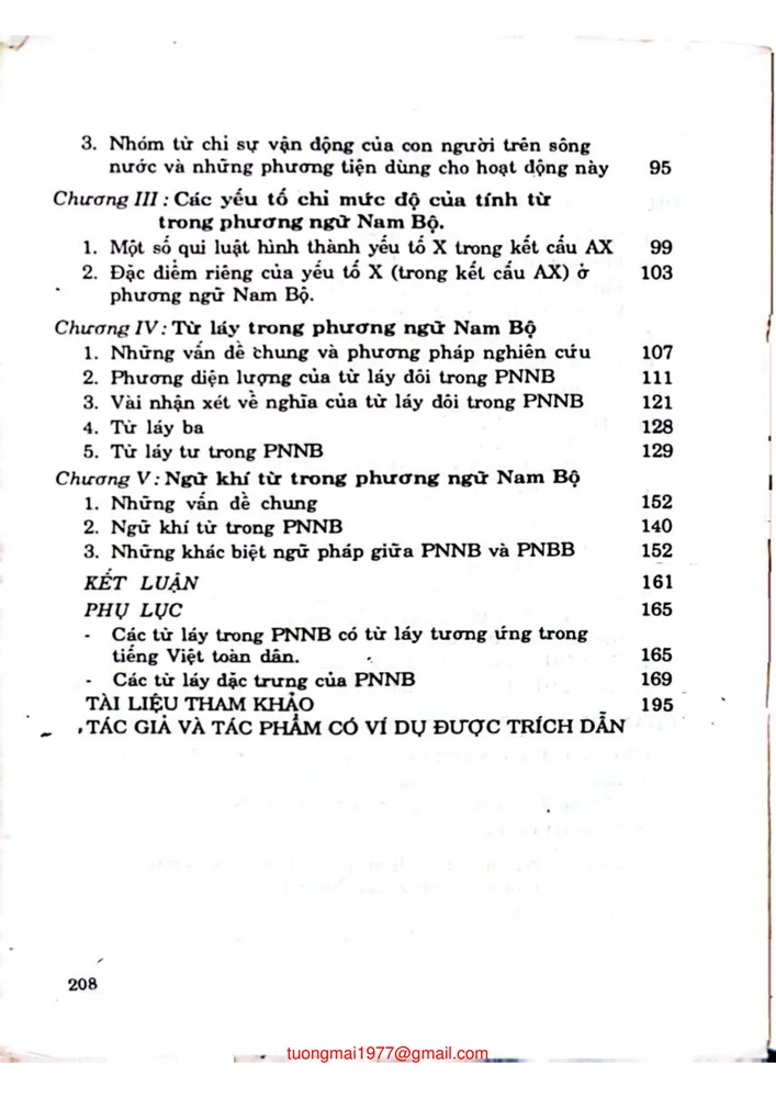 Trang 2 - Ảnh minh họa nội dung sách Phương ngữ Nam bộ