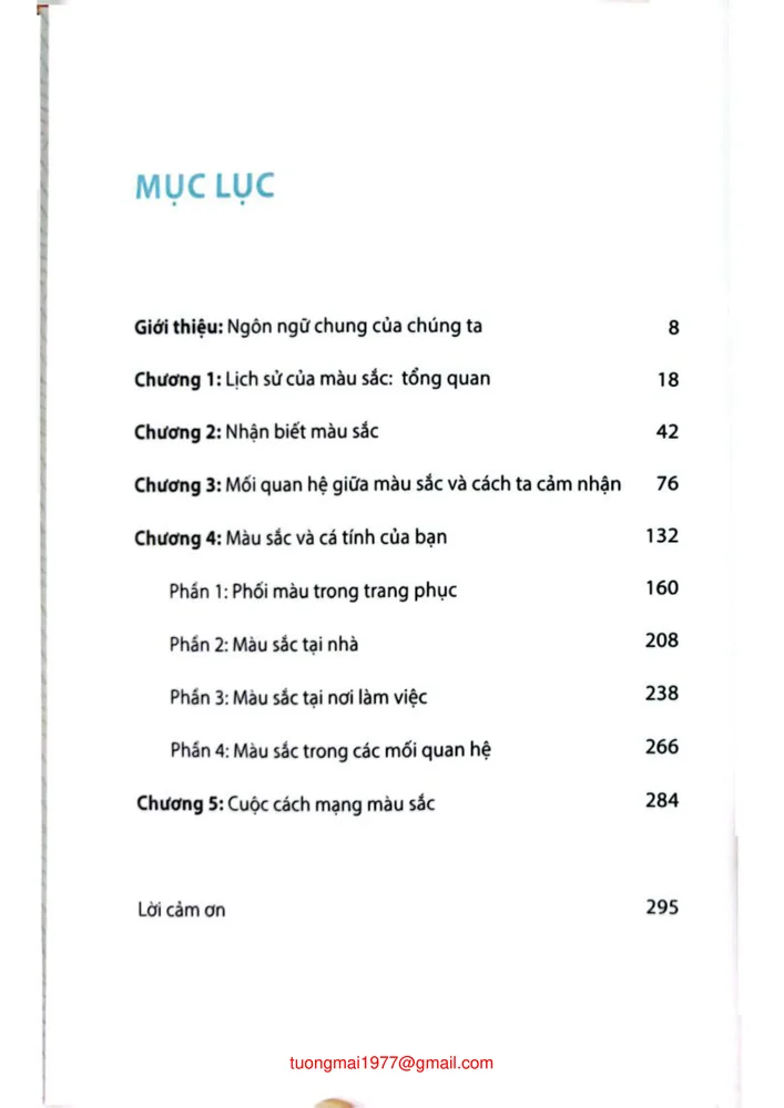 Trang bìa chính thức sách Ứng dụng màu sắc để thay đổi cuộc sống